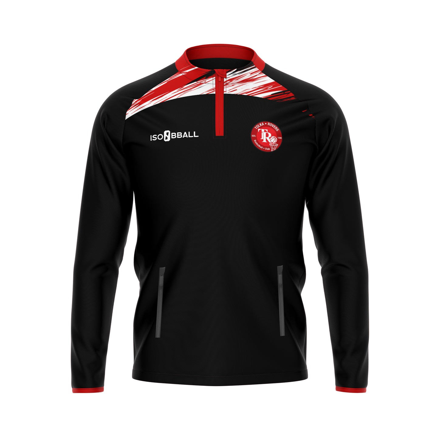 Tolka Black Half Zip