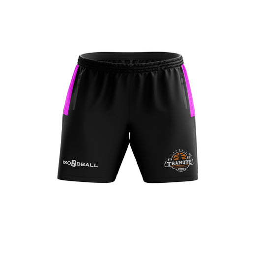 Tramore Black and Pink Leisure Shorts