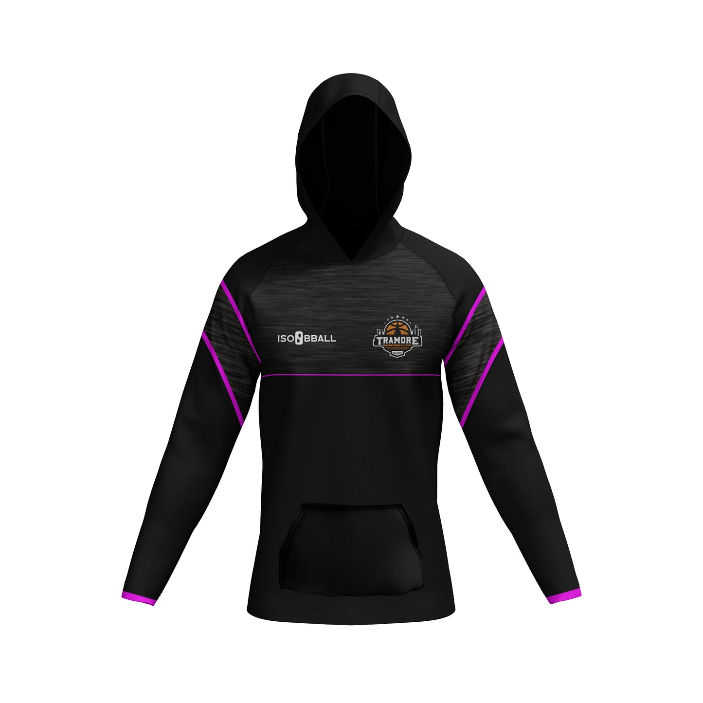 Tramore Hoodie Black and Pink